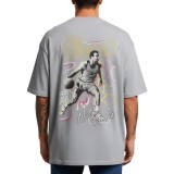 Ανδρικό T-Shirt Γκρι - Nick Galis 'Never Give Up' Εικόνα 0