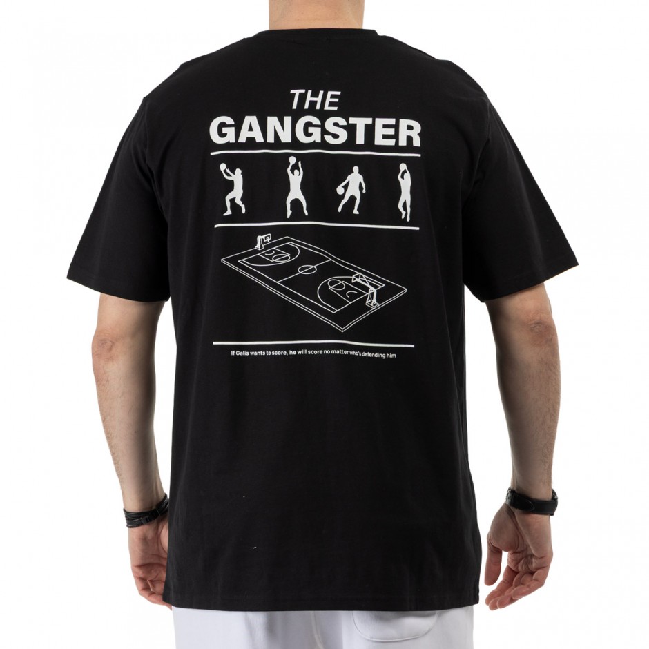 Ανδρικό T-Shirt Μαύρο - Nick Galis 'The Gangster's Court'