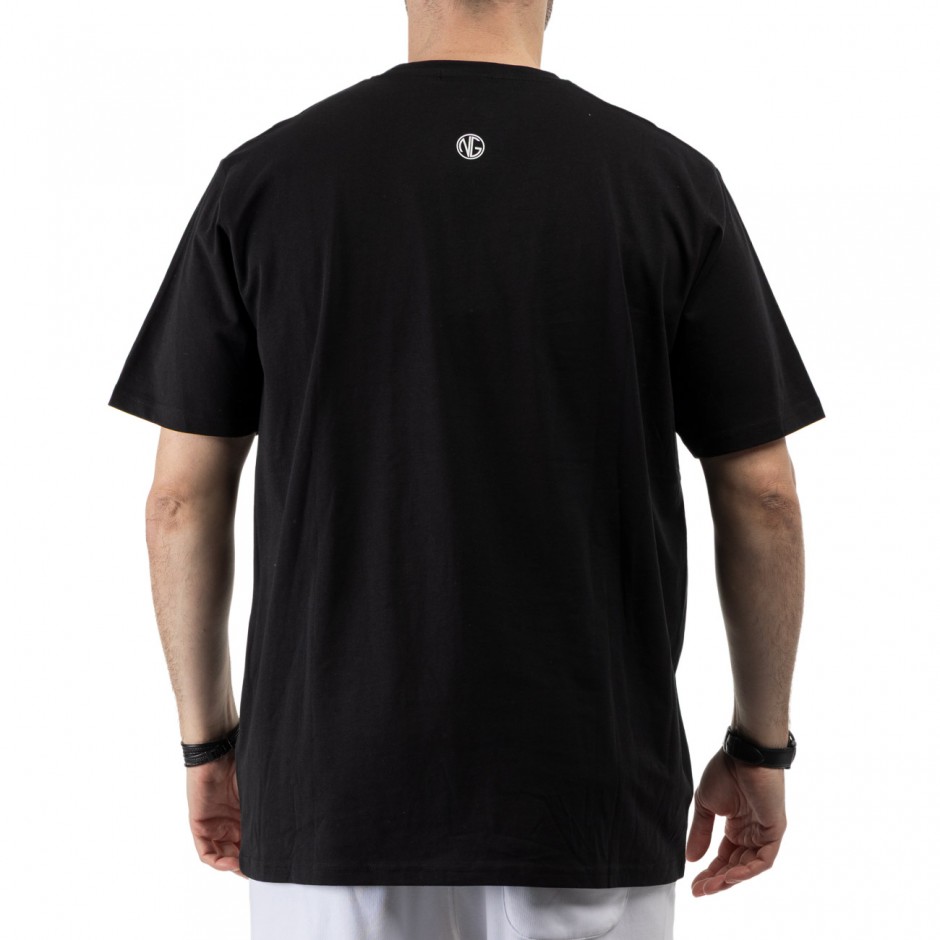 Ανδρικό T-Shirt Μαύρο - Nick Galis 'Gangster's Figure'