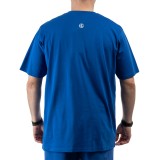 Men's T-Shirt Royal Blue - Nick Galis 'Gangster's Figure' Image 0