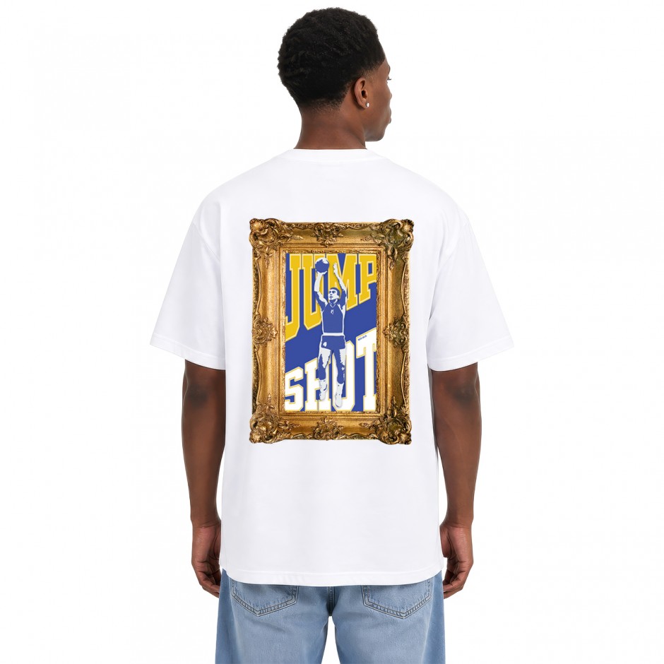 Men's T-Shirt White - Nick Galis 'The Jump Shot'