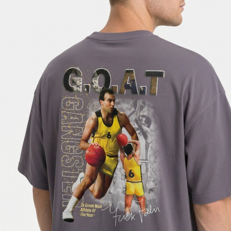 Ανδρικό T-Shirt Ανθρακί - Nick Galis 'The Gangster's Legacy'