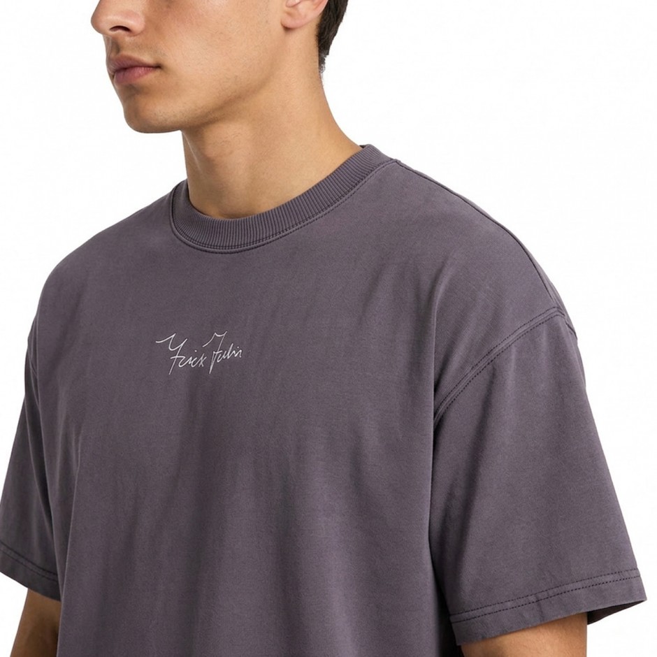 Ανδρικό T-Shirt Ανθρακί - Nick Galis 'Never Give Up'