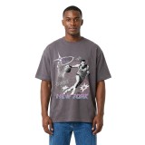 Men's T-Shirt Coal - Nick Galis 'Court Dreams' Image 