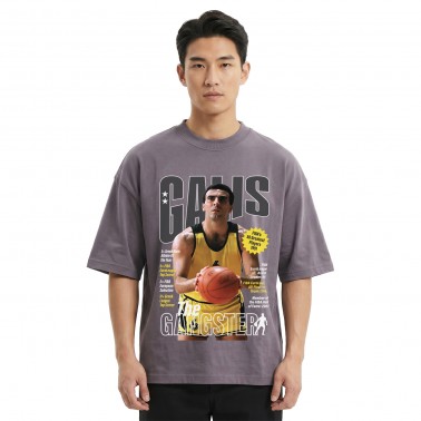 Ανδρικό T-Shirt Ανθρακί - Nick Galis 'FIBA Gangster'