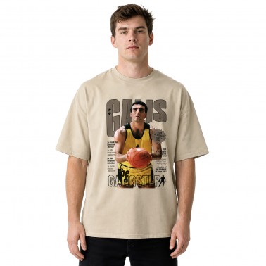 Ανδρικό T-Shirt Εκρού - Nick Galis 'FIBA Gangster'