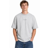 Men's T-Shirt Grey - Nick Galis 'Never Give Up' Image 
