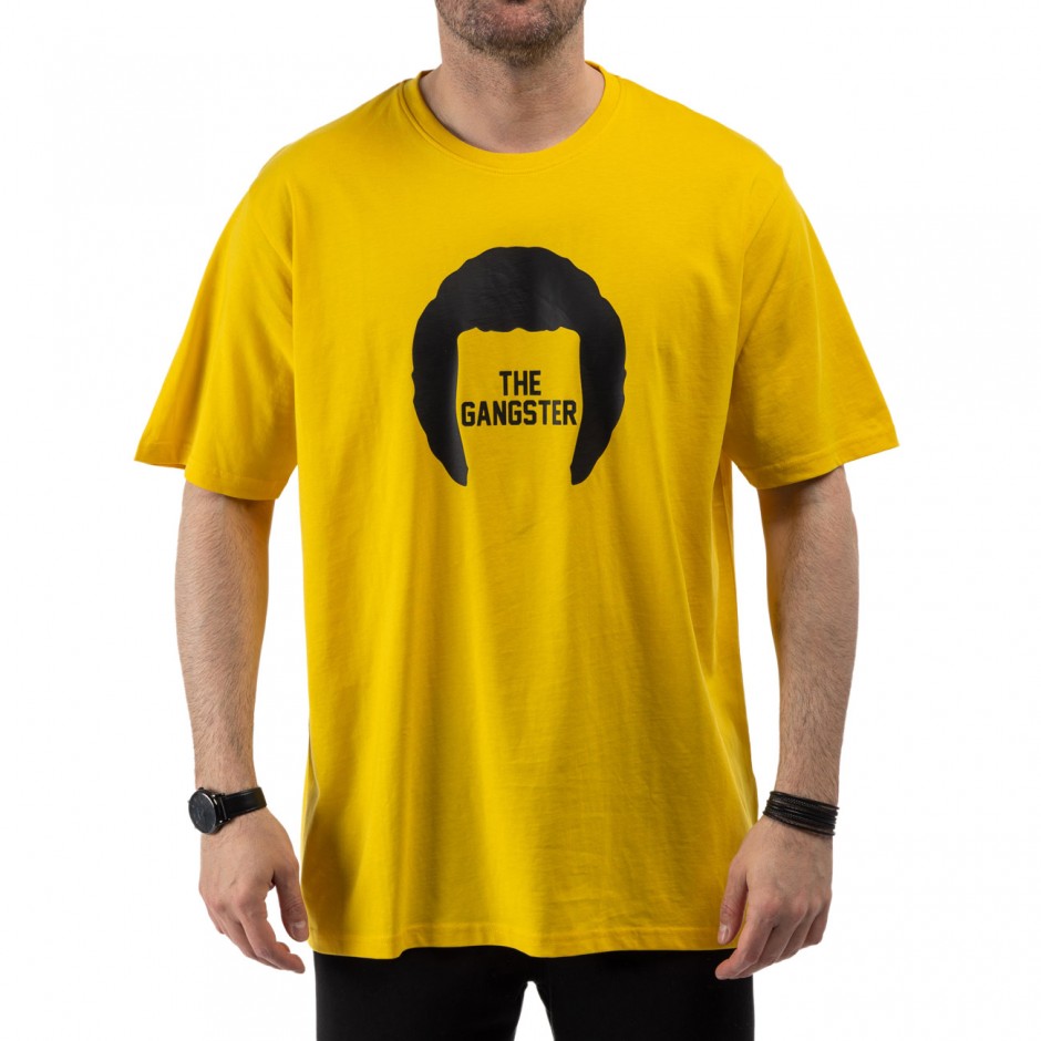 Men's T-Shirt Yellow - Nick Galis 'The Gangster'