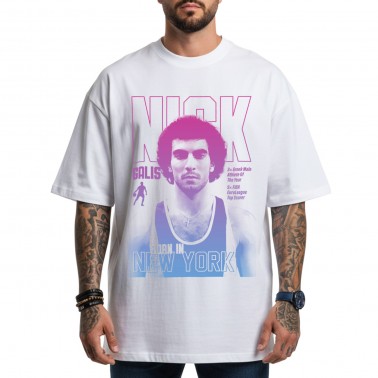 Ανδρικό T-Shirt Λευκό - Nick Galis 'New York Kid'