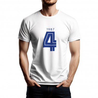 Ανδρικό T-Shirt Λευκό - Nick Galis 'The Number 4'