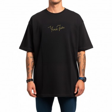 Ανδρικό T-Shirt Μαύρο - Nick Galis 'Never Give Up'