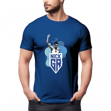 Ανδρικό T-Shirt Ρουά - Nick Galis 'Winner'