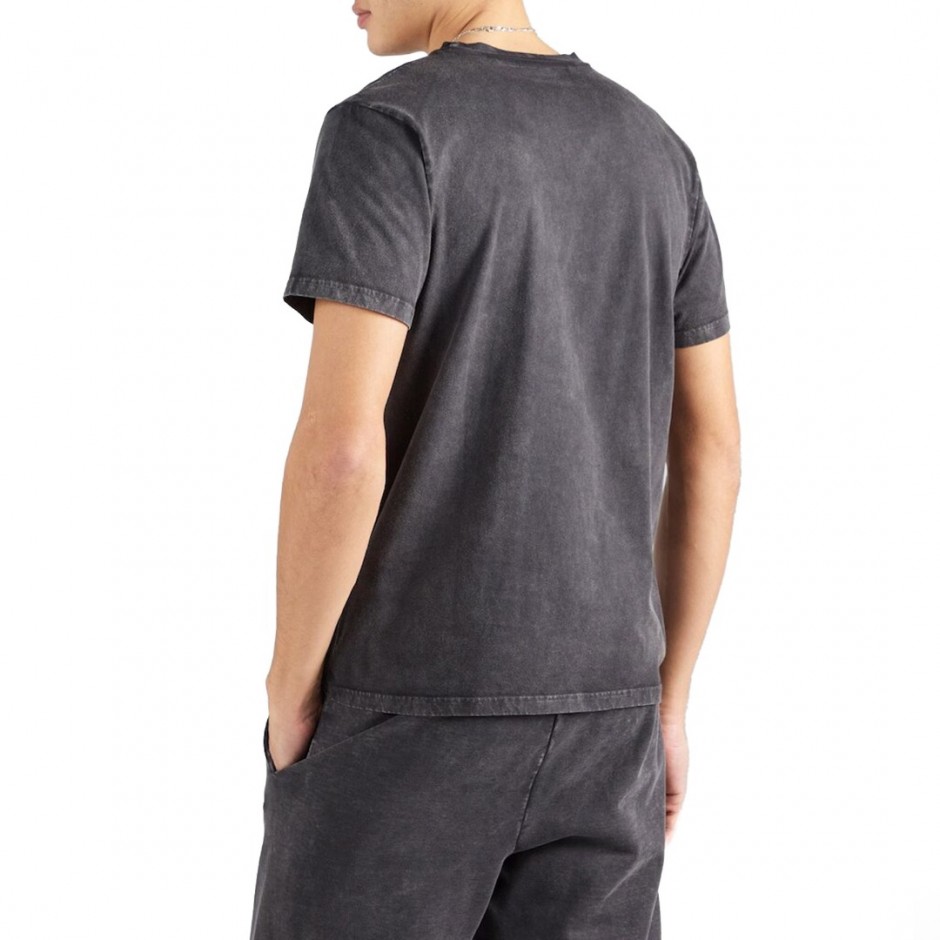 Ανδρικό T-Shirt Μαύρο - Ellesse Genderless Acid Wash Mesmery