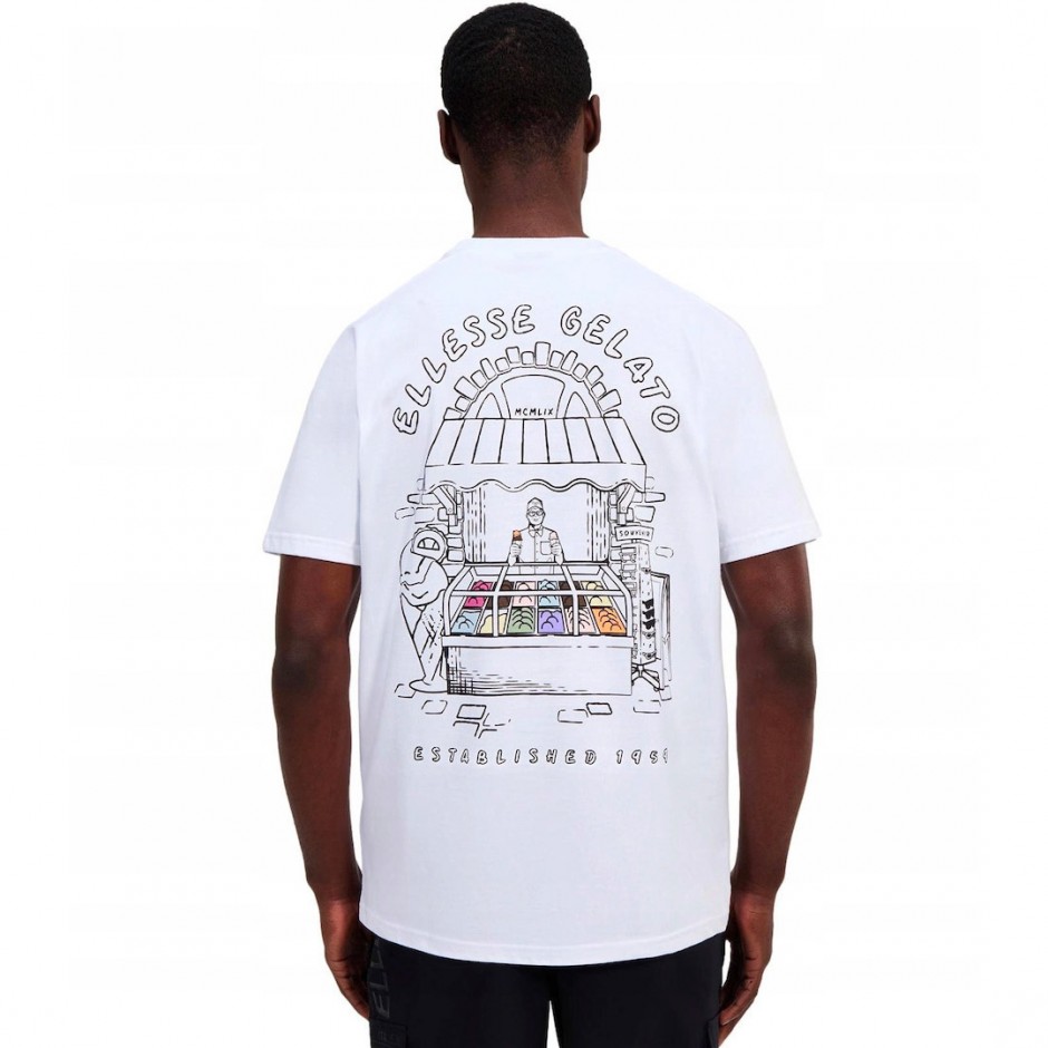 Ανδρικό T-Shirt Λευκό - Ellesse Stradone