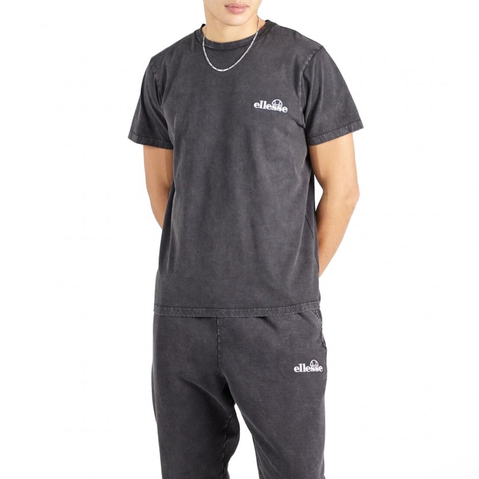 Ανδρικό T-Shirt Μαύρο - Ellesse Genderless Acid Wash Mesmery