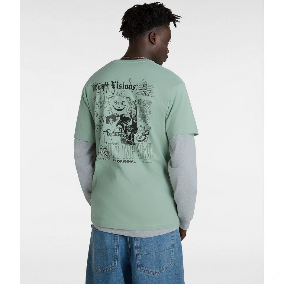 Ανδρικό T-Shirt Πετρόλ - Vans Expand Visions