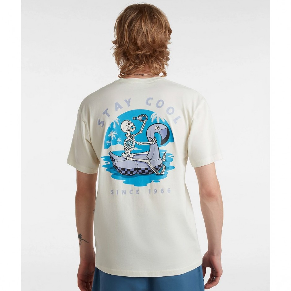 Ανδρικό T-Shirt Εκρού - Vans Beer Float