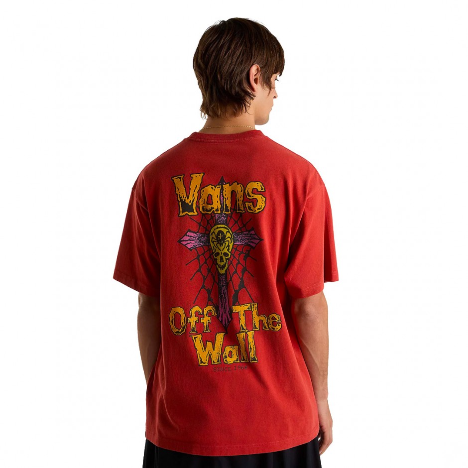 Ανδρικό T-Shirt Κόκκινο - Vans Legacy