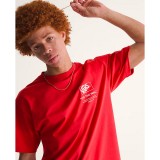 Men's T-Shirt Crimson - Vans Stacked Hi  Image 1