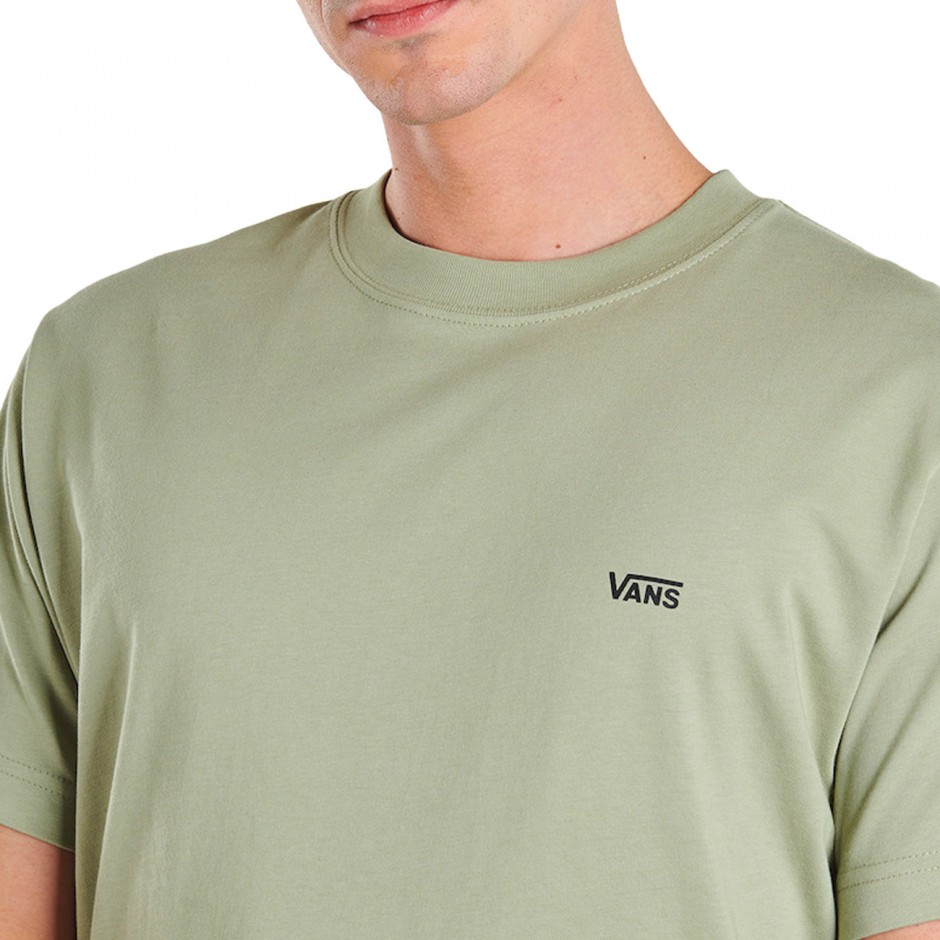 Ανδρικό T-Shirt Χακί - Vans Left Chest Logo