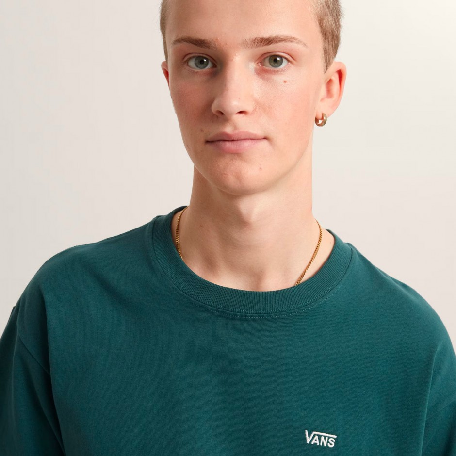 Men's T-Shirt Petrol - Vans Left Chest II Loose