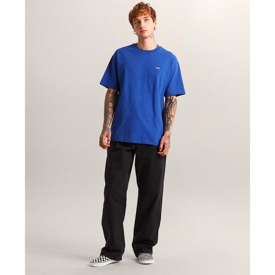 Men's T-Shirt Royal Blue - Vans Left Chest II Loose