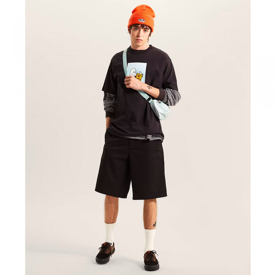 Men's T-Shirt Black - Vans Commitment 4 Dummies Loose