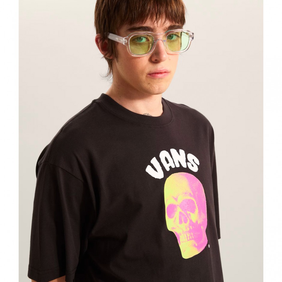 Ανδρικό T-Shirt Μαύρο - Vans Bone Head Loose