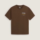 Ανδρικό T-Shirt Καφέ - Vans Distorted Reality Εικόνα 3