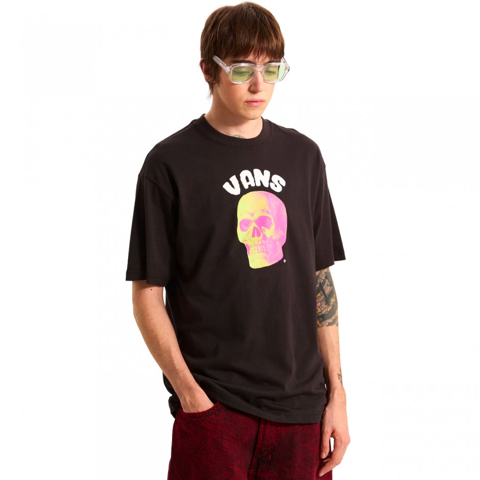 Ανδρικό T-Shirt Μαύρο - Vans Bone Head Loose