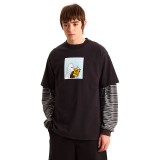 Men's T-Shirt Black - Vans Commitment 4 Dummies Loose Image 