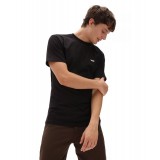 Ανδρικό T-Shirt Μαύρο - Vans Left Chest Logo Εικόνα 