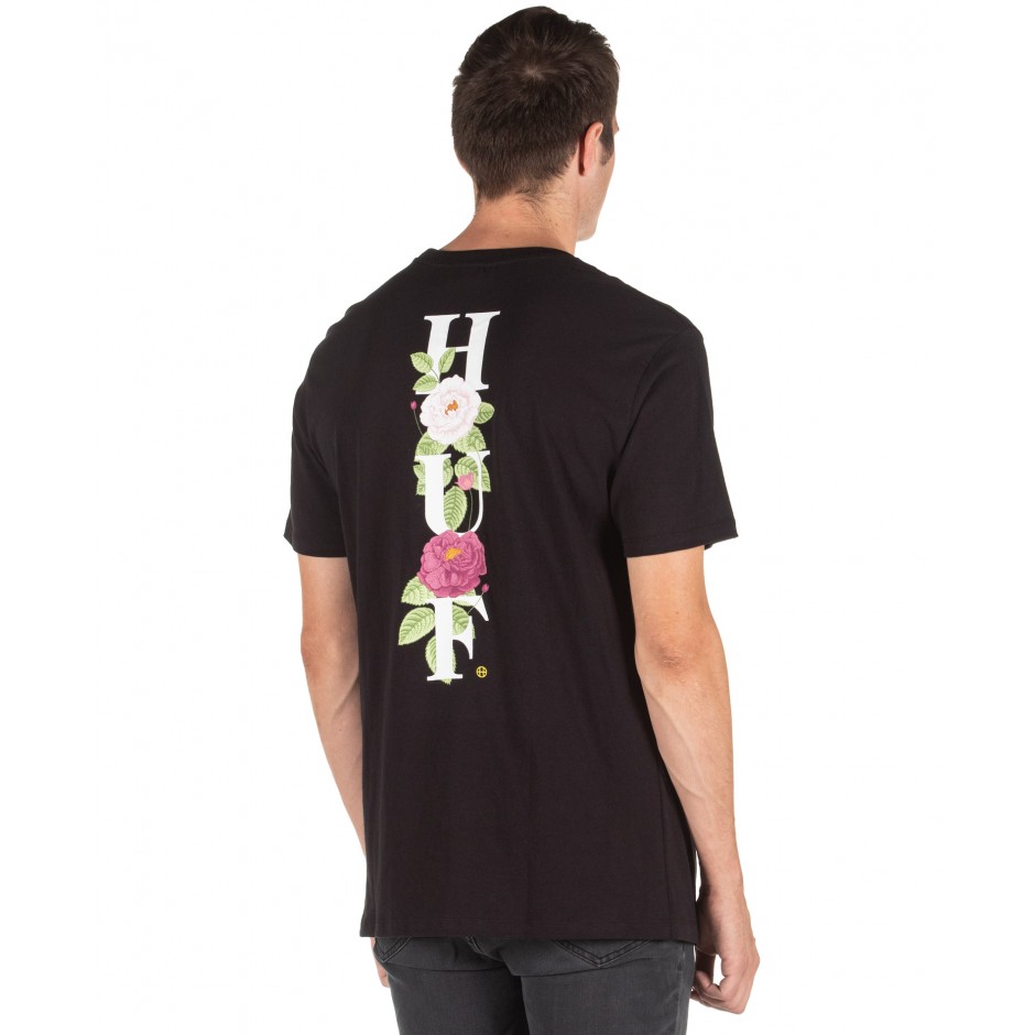 HUF CENTRAL PARK S/S POCKET TEE TS01093-BLACK Μαύρο