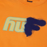 Ανδρικό T-Shirt Πορτοκαλί - Huf Upside Downtown Εικόνα 0