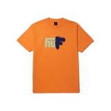 Ανδρικό T-Shirt Πορτοκαλί - Huf Upside Downtown