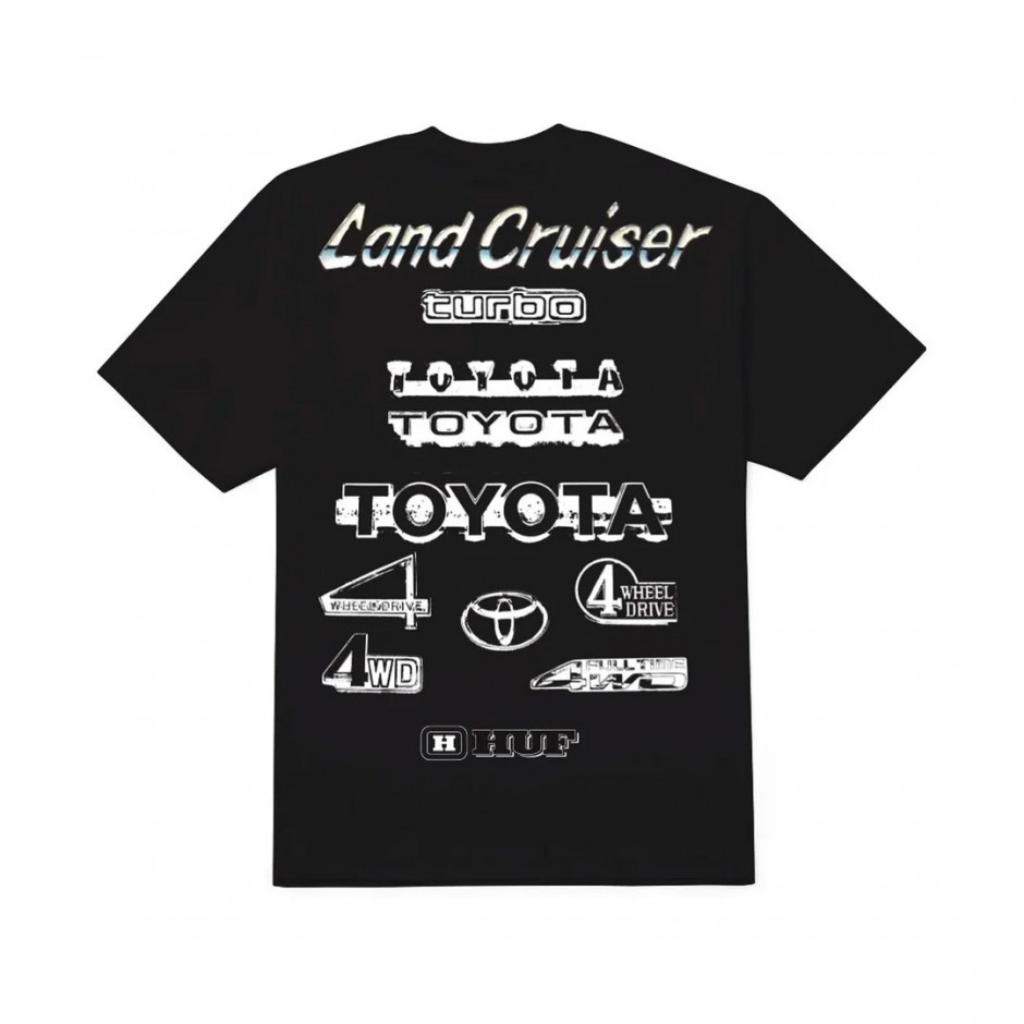 Ανδρικό T-Shirt Μαύρο - HUF x Toyota Rosetta