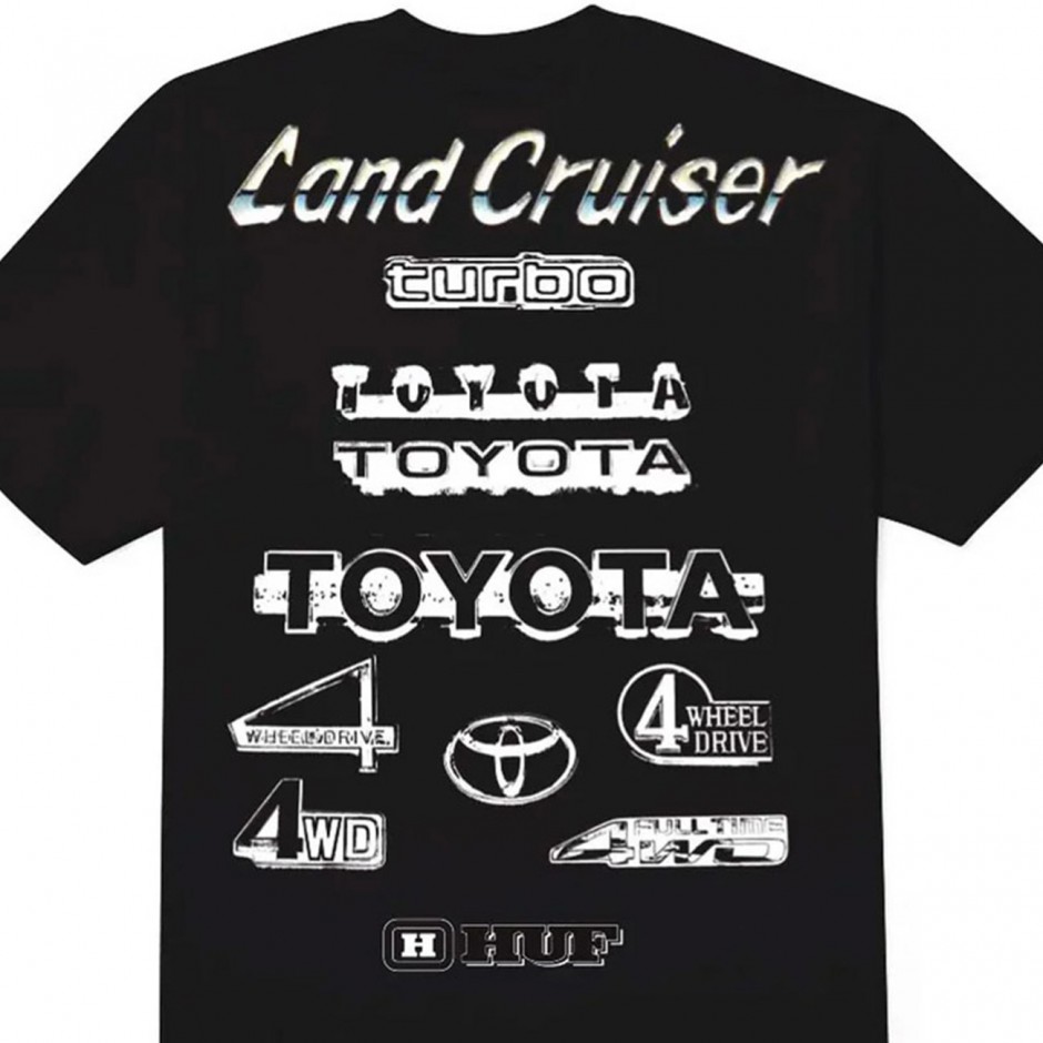 Ανδρικό T-Shirt Μαύρο - HUF x Toyota Rosetta