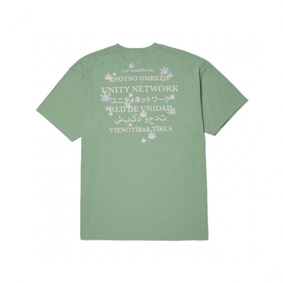 HUF UNITY NETWORK S/S TEE TS02416-BASIL Green