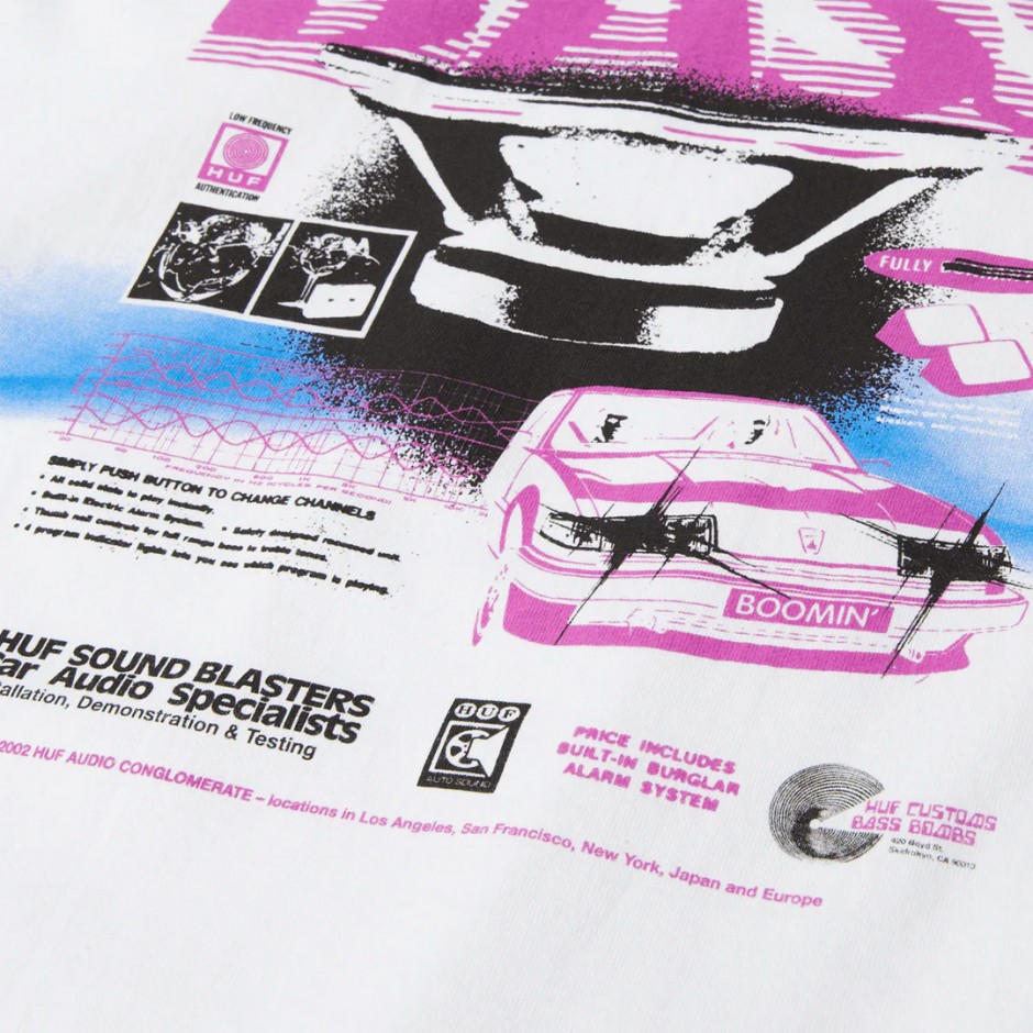Ανδρικό T-Shirt Λευκό - HUF Bass Power