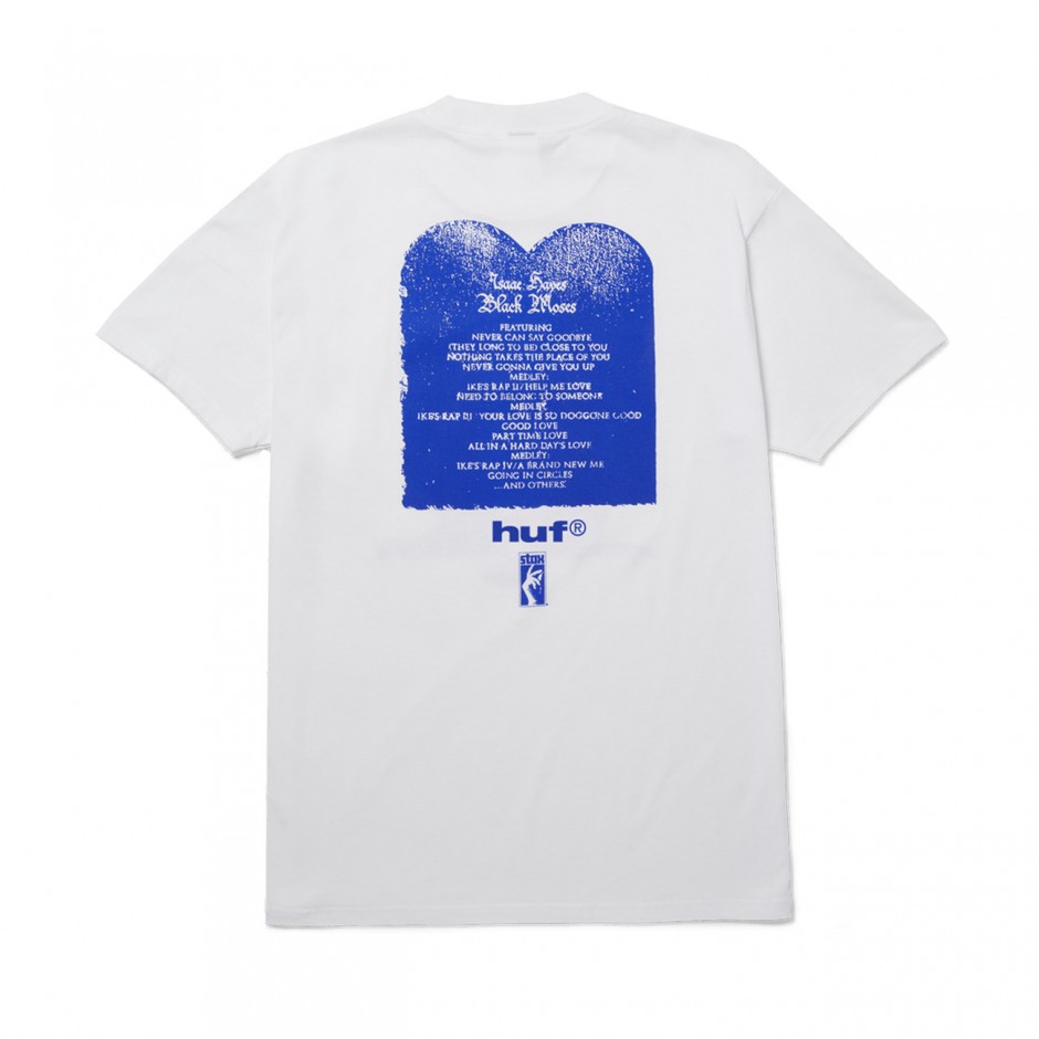 Ανδρικό T-Shirt Λευκό - HUF x Isaac Hayes Black Moses