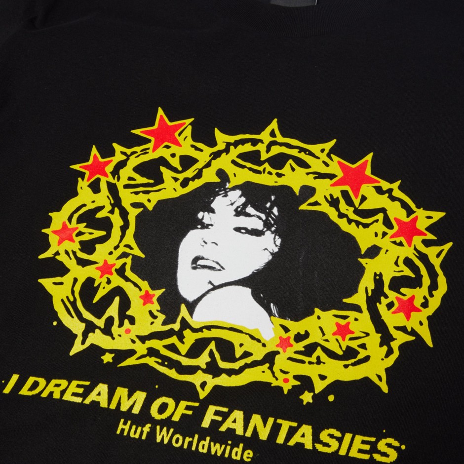 Men's T-Shirt Black - HUF Fantasies