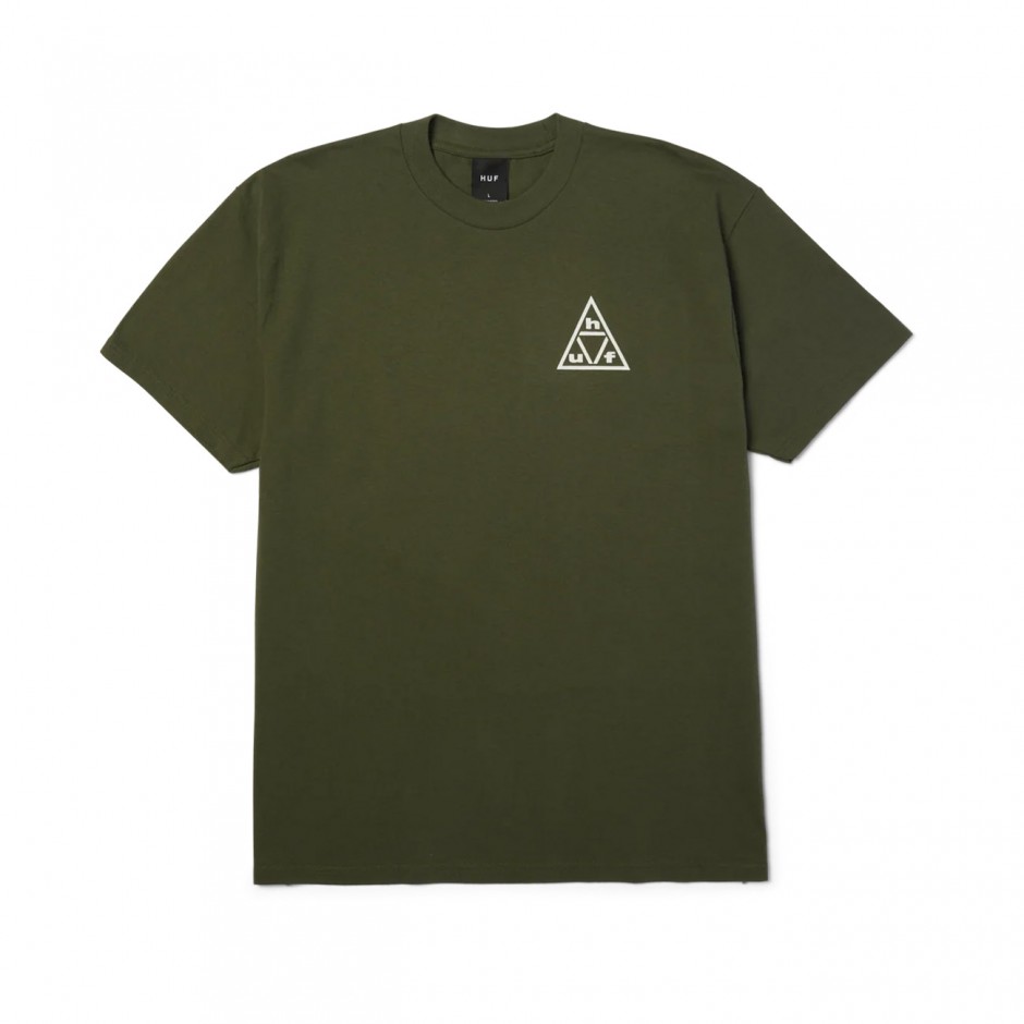 Ανδρικό T-Shirt Χακί - HUF Triple Triangle