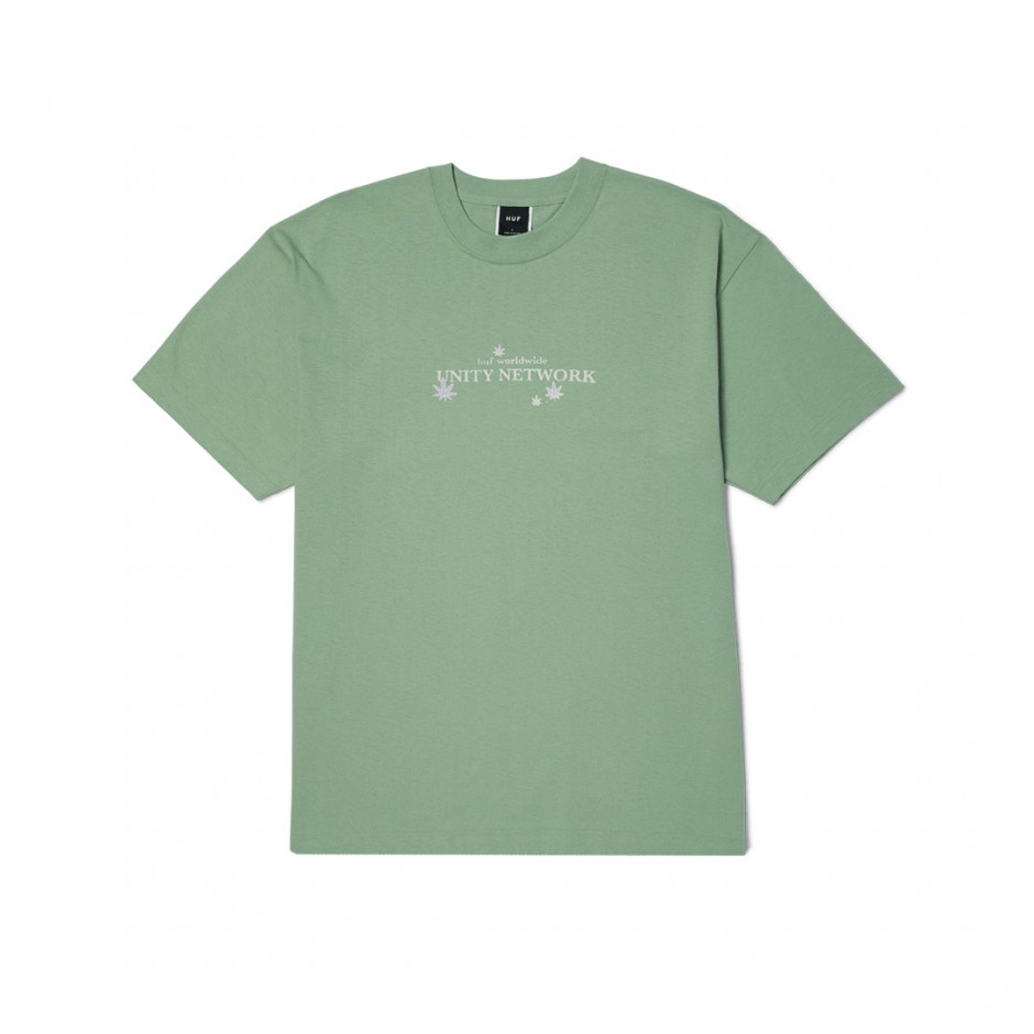 HUF UNITY NETWORK S/S TEE TS02416-BASIL Green