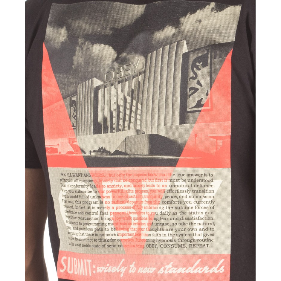 OBEY CONFORMITY STANDARDS CLASSIC TEE 165262411-BLK Μαύρο