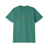 OBEY EITHER OR ORGANIC TEE 163003473-PLF Green