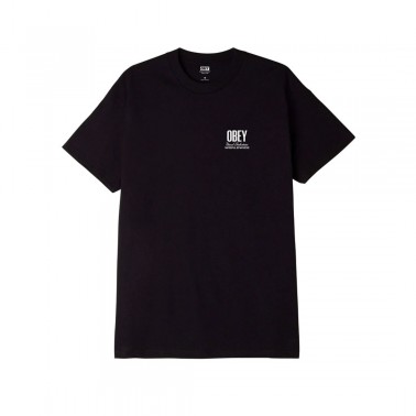 OBEY VISUAL IND. WORLDWIDE CLASSIC TEE 165263541-BLK Black
