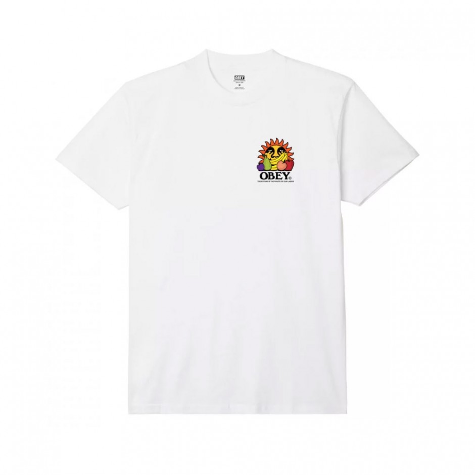 OBEY THE FUTURE IS THE FRUITS OF OUR LABOR CLASSIC TEE 165263698-WHT White