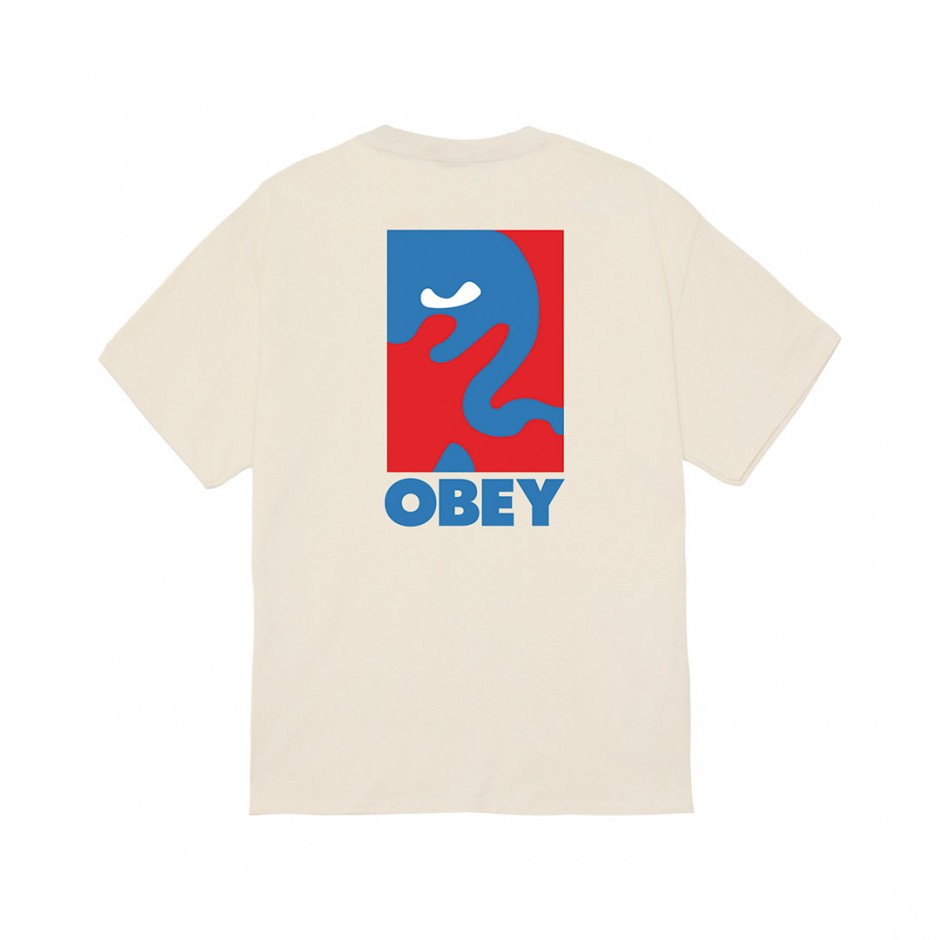 OBEY CROPPED ICON 165264064-CRM Beige
