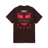 Ανδρικό T-Shirt Καφέ - Obey Visual Studies Εικόνα 0