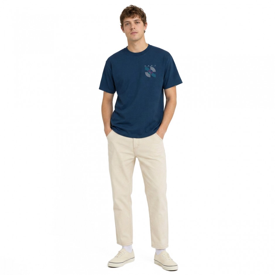 OBEY RECORDS AND TAPES TEE 165264143-HBU Blue